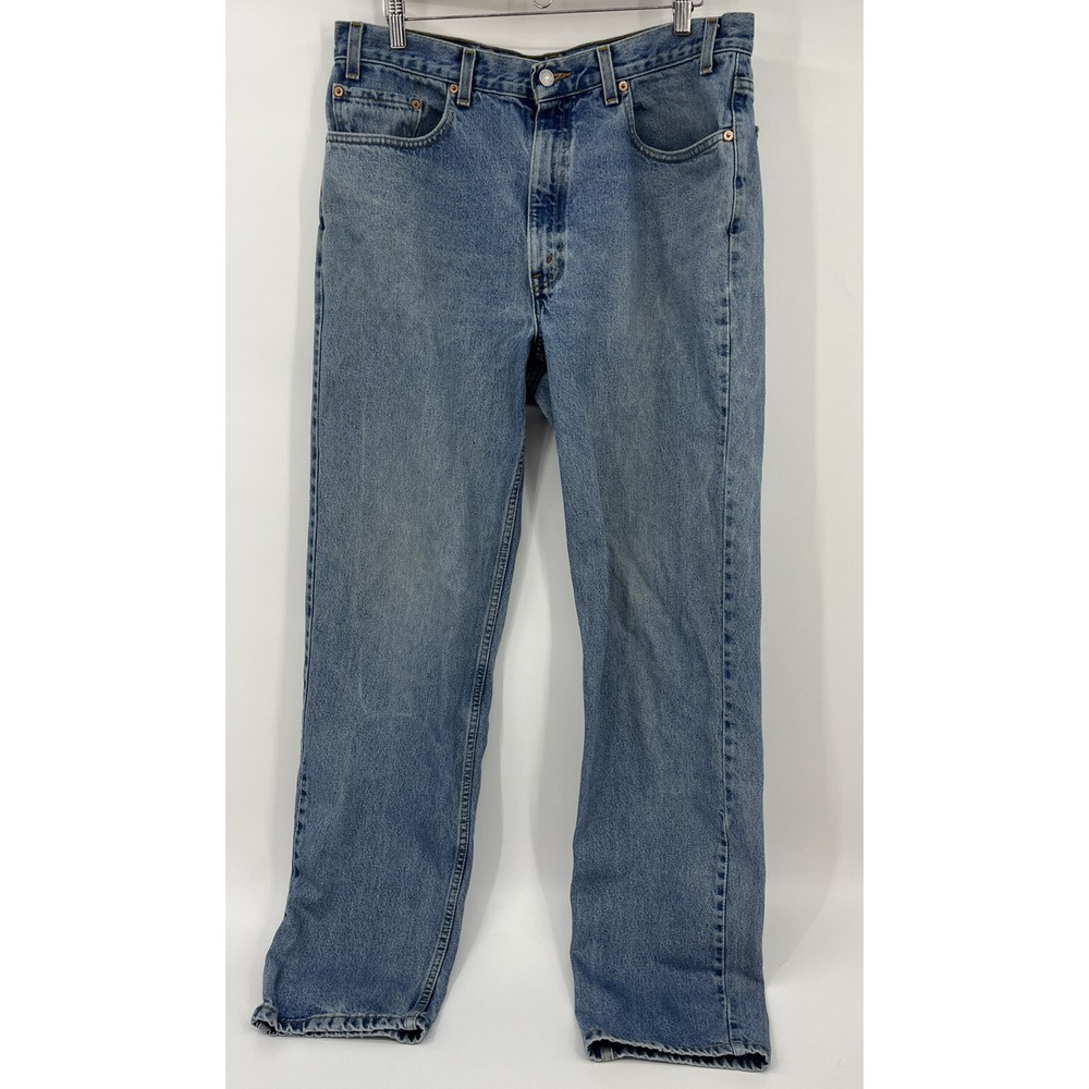 Vintage 90s Levis 550 Relaxed Fit Jeans 38x36 Actual 36x34 Tapered Distressed